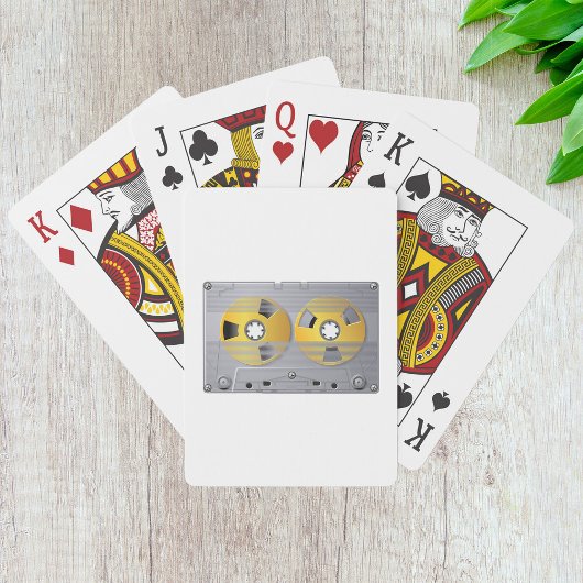 カセットテープイラストレーションヴィンテージ音楽愛好家 トランプ