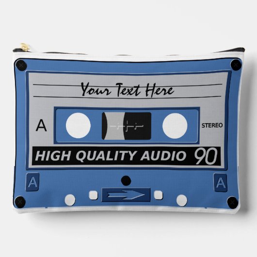 カセットテープカスタム文字 アクセサリーポーチ (正面)