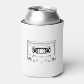 カセットテープシルエット 缶クーラー (缶正面)