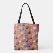 カセットテープパターン トートバッグ (裏面)