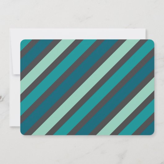 カセットテープブルーレトロ誕生日パーティー 招待状 (裏面)