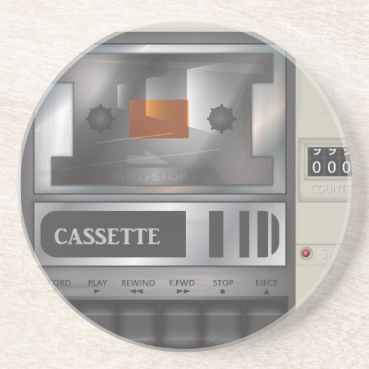 カセットテーププレーヤー コースター (正面)