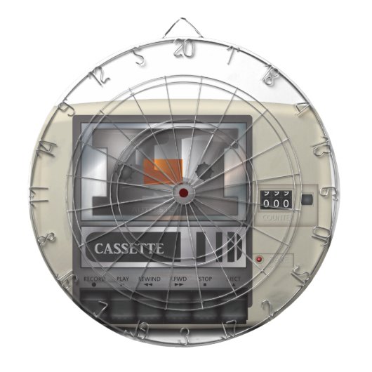 カセットテーププレーヤー ダーツボード (正面)