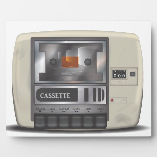 カセットテーププレーヤー フォトプラーク (正面)