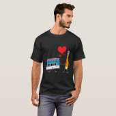 カセットテープペンシルレトロヴィンテージ70年代80年代90年代 Tシャツ (正面フル)
