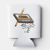 カセットテープレトロ巻き戻し80のスタイル 缶クーラー (裏面)