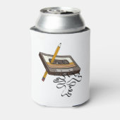 カセットテープレトロ巻き戻し80のスタイル 缶クーラー (缶裏面)