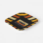 カセットテープレトロ誕生日パーティー ペーパープレート (傾斜あり)