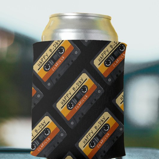 カセットテープレトロ誕生日パーティー 缶クーラー