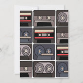 カセットテープレトロ音楽パーティー 招待状 (裏面)