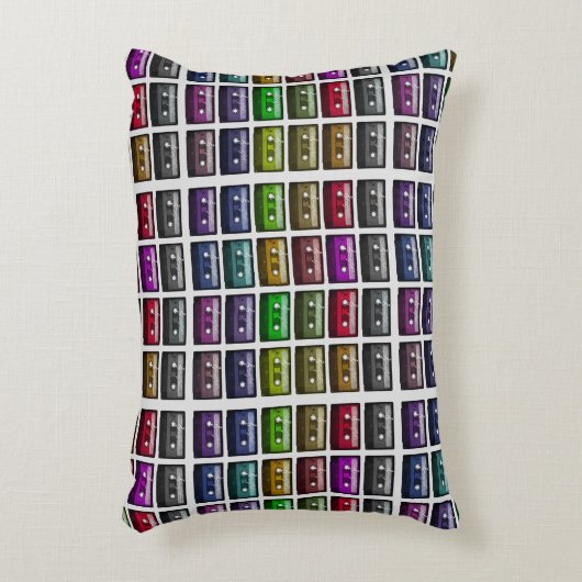 カセットテープレトロ音楽愛好家 アクセントクッション (正面(垂直))