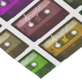 カセットテープレトロ音楽愛好家 ショートテーブルランナー (コーナー)