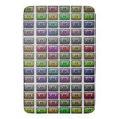 カセットテープレトロ音楽愛好家 バスマット (正面縦)