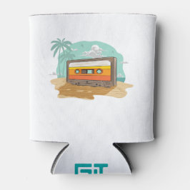 カセットテープレトロ80のビーチ巻き戻し 缶クーラー