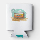 カセットテープレトロ80のビーチ巻き戻し 缶クーラー (裏面)