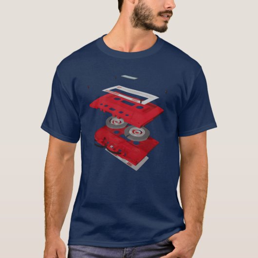 カセットテープ少年 Tシャツ (正面)