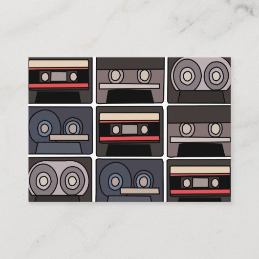 カセットテープ混合テープ音楽バンドアーティスト 名刺 (正面)