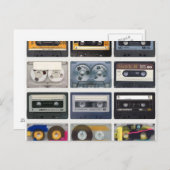 カセットテープ葉書 ポストカード (正面/裏面)