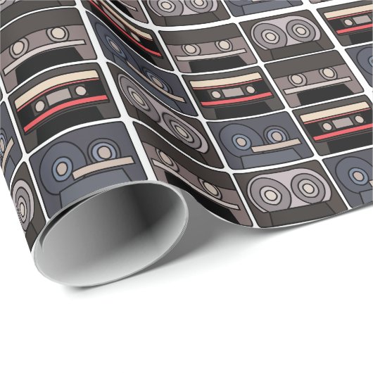 カセットテープ誕生日パーティー ラッピングペーパー (ロールコーナー)