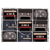 カセットテープ誕生日パーティー ラージペーパーバッグ (裏面)