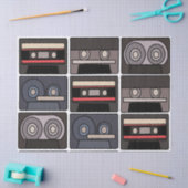 カセットテープ誕生日パーティー 薄葉紙 (クラフト)