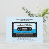 カセットテープ誕生日招待状 招待状 (スタンド正面)