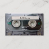 カセットテープ音楽は名刺を記録します 名刺 (裏面)