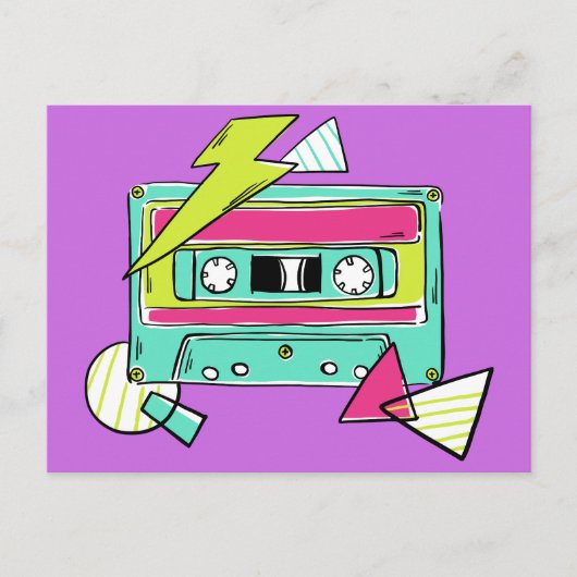 カセットテープ オーダーメイド カラー ポストカード (正面)