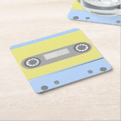 カセットテープ スクエアペーパーコースター (アングル)