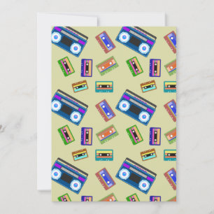 カセットテープ ビンテージ レトロ レコード 愛好者 サンキューカード