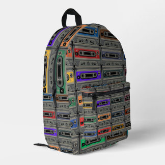 カセットテープ プリントバックパック