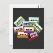 カセットテープ ミキシングテープ ラジオ 80年代 90年代 音楽 ポストカード (正面/裏面)