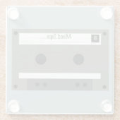 カセットテープ ミックステープ ガラスコースター (裏面)