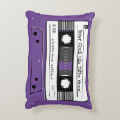 カセットテープ,ミックステープ,レトロギフトパーソナライズされた, アクセントクッション (裏面(縦))