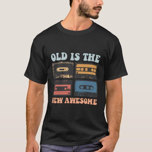 カセットテープ ミックステープ 1980年代 1990年代 音楽の懐かしさ Tシャツ (正面)