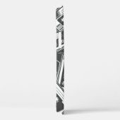 カセットテープ：モノクロヴィンテージパターン Case-Mate iPhoneケース (裏面 / 右)