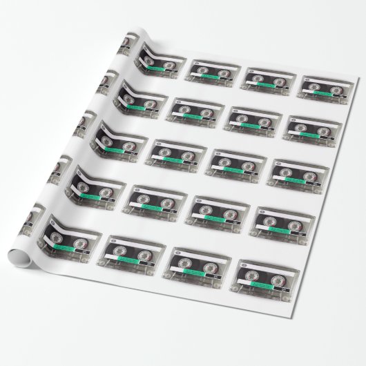 カセットテープ ラッピングペーパー (アンロールド)