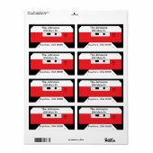 「カセットテープ」ラベル ラベル (フルシート)