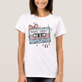 カセットテープ リトロ Tシャツ (正面)