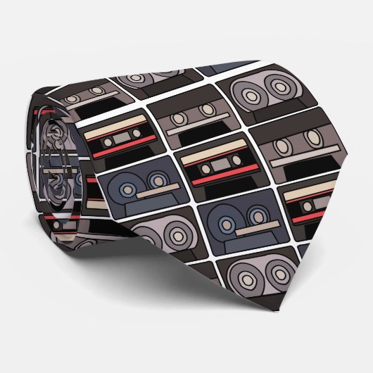 カセットテープ レトロ ネクタイ (ロール)