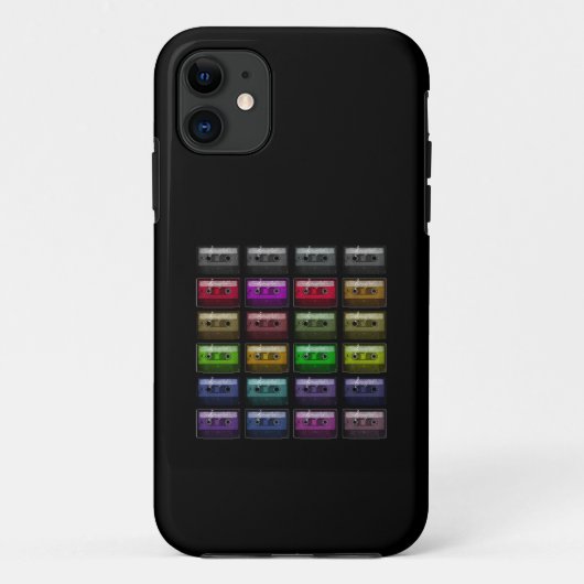 カセットテープ レトロ ミュージック ラバー Case-Mate iPhoneケース (裏面)
