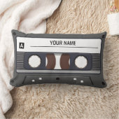 カセットテープ(名前を個人化して下さい) ランバークッション (ブランケット)