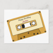 カセットテープ 誕生日ポストカード ポストカード (正面)