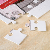 カセットテープ – 赤 –  ジグソーパズル (側面)