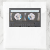カセットテープ 長方形シール (バッグ)