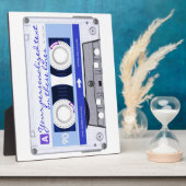 カセットテープ – 青 – フォトプラーク (側面)