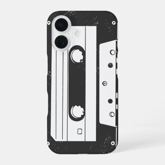 カセットテープ iPhone 16ケース (裏面)