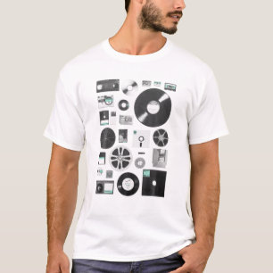 カセットテープMixtape 1980Sラジオ音楽グラフィック Tシャツ