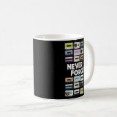 カセットテープMixtapes 1980s音楽 コーヒーマグカップ (正面右)