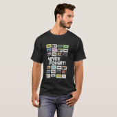 カセットテープMixtapes 1980s音楽 Tシャツ (正面フル)